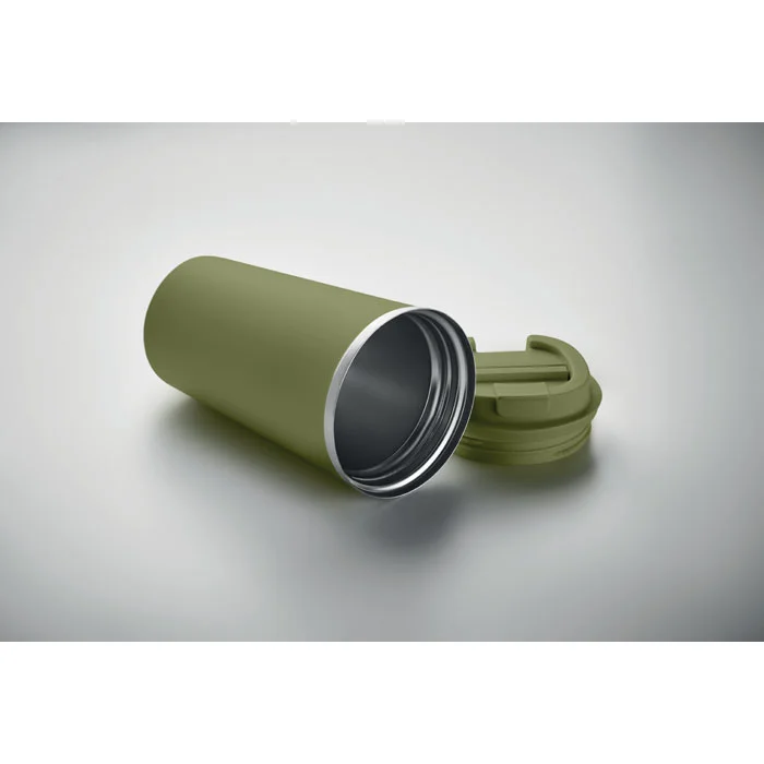Vaso de acero inoxidable doble pared sin fugas ref MO6579 - Verde Oscuro Side