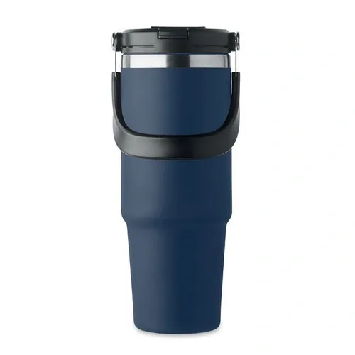 Vaso de acero inoxidable reciclado con tapa y pajita ref MO2561 - French Marino 3
