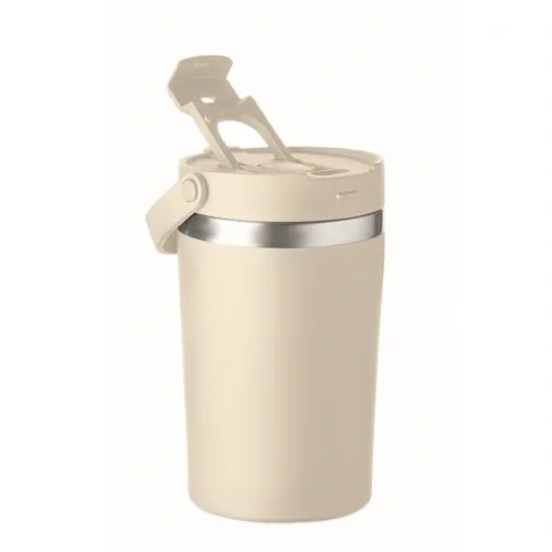 Vaso de doble pared Cozycup 350 ml resistente y personalizable ref MO2922 - Back Marr╨▓N