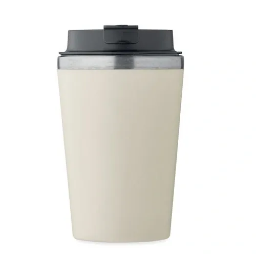 Vaso doble pared antifugas acero reciclado ref MO2572 - Beig Side