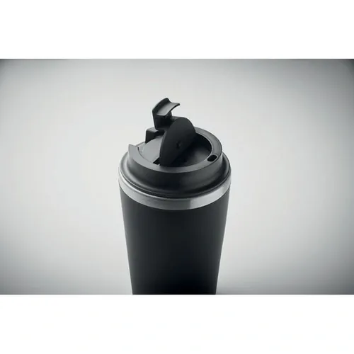Vaso doble pared antifugas acero reciclado ref MO2572 - Negro Item Detail Picture