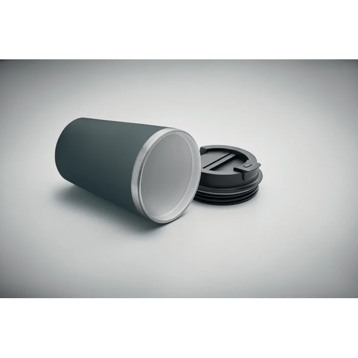 Vaso doble pared antifugas acero reciclado ref MO2572 - Petroleo Side