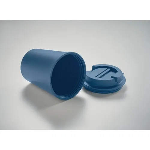Vaso doble pared con tapa y ranura para beber ref MO6866 - 4 Azul
