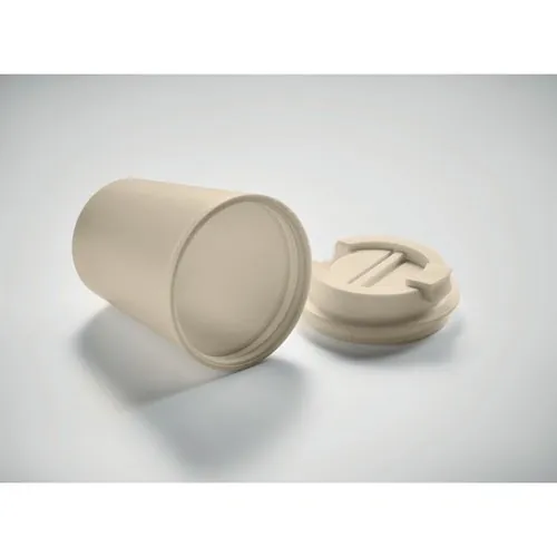 Vaso doble pared con tapa y ranura para beber ref MO6866 - 4 Beig