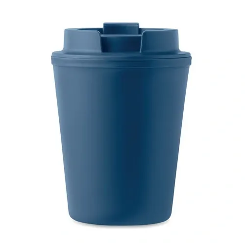Vaso doble pared con tapa y ranura para beber ref MO6866 - Back Azul
