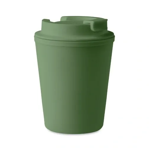 Vaso doble pared con tapa y ranura para beber ref MO6866 - Front Verde Oscuro