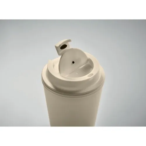 Vaso doble pared con tapa y ranura para beber ref MO6866 - Item Detail Picture Beig
