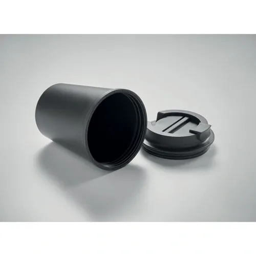 Vaso doble pared con tapa y ranura para beber ref MO6866 - Item Detail Picture Negro