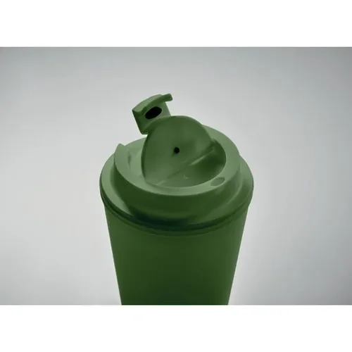 Vaso doble pared con tapa y ranura para beber ref MO6866 - Item Detail Picture Verde Oscuro