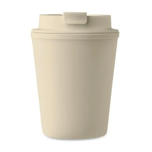 Vaso doble pared con tapa y ranura para beber ref MO6866 - Open Beig