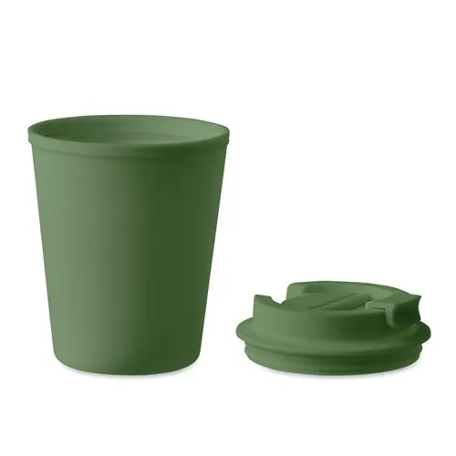 Vaso doble pared con tapa y ranura para beber ref MO6866 - Side Verde Oscuro