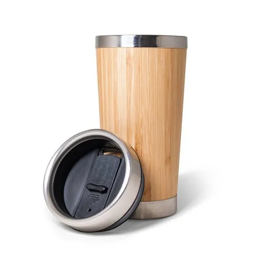 Vaso de viaje acero inoxidable con aislamiento ref 94241 - Natural 02