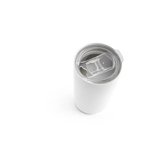 Vaso de viaje acero inoxidable doble pared con tapa deslizante ref 94242 - Blanco 03