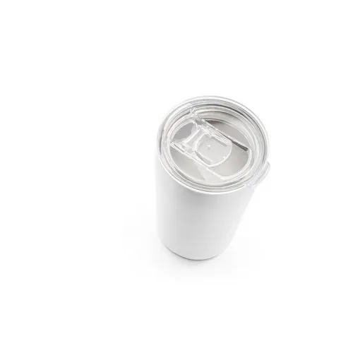 Vaso de viaje acero inoxidable doble pared con tapa deslizante ref 94242 - Blanco 04