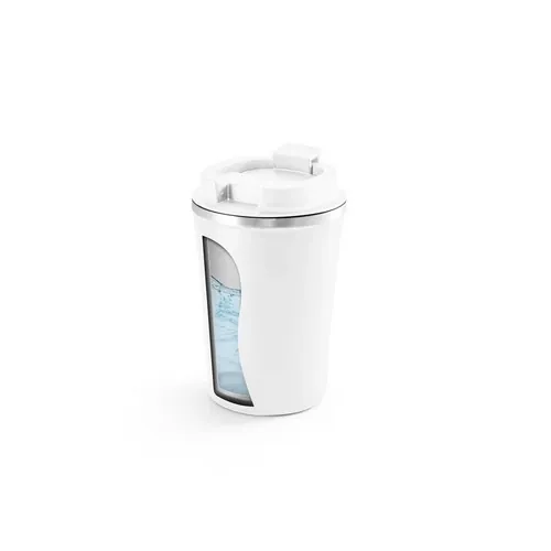 Vaso de viaje aislado al vacío duradero ref 94772 - Blanco 03