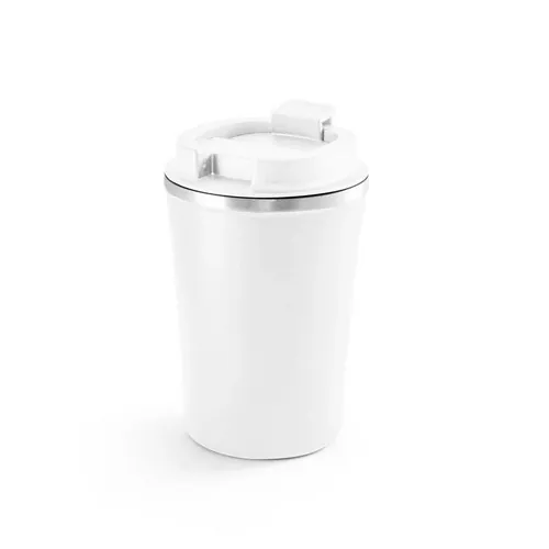 Vaso de viaje aislado al vacío duradero ref 94772 - Blanco