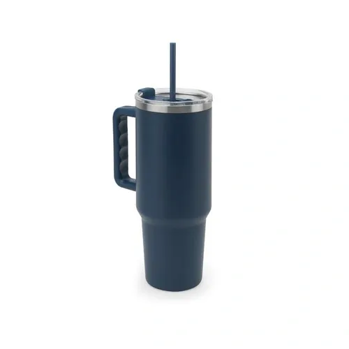 Vaso de viaje grande con aislamiento al vacío ref 94373 - Azul Marino