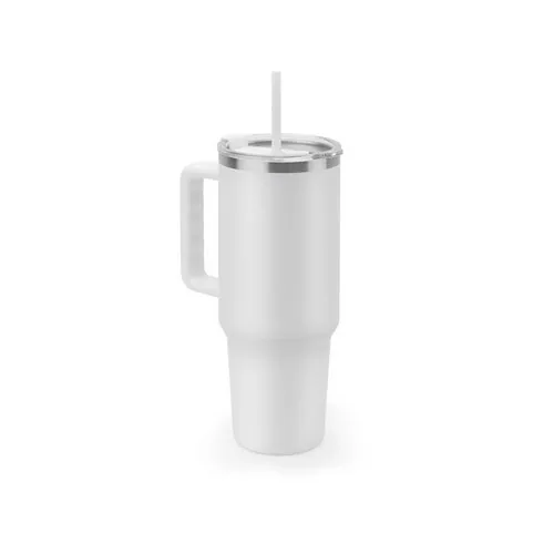 Vaso de viaje grande con aislamiento al vacío ref 94373 - Blanco