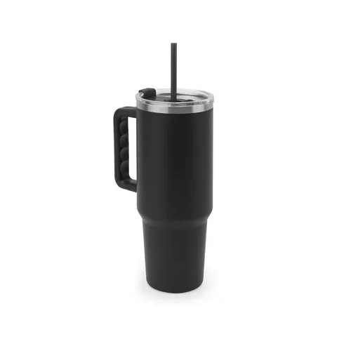 Vaso de viaje grande con aislamiento al vacío ref 94373 - Negro