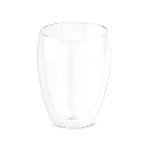 Vaso de vidrio borosilicato doble pared personalizable ref 94280 - Transparente