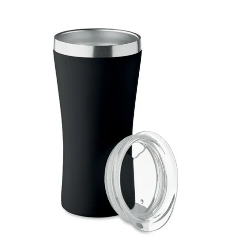 Vaso pequeño de acero inoxidable reciclado con aislamiento ref MO2326 - Open Negro