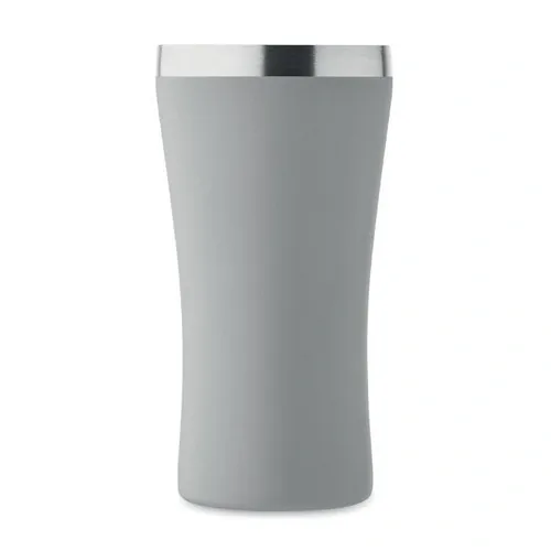 Vaso pequeño de acero inoxidable reciclado con aislamiento ref MO2326 - Top Gris