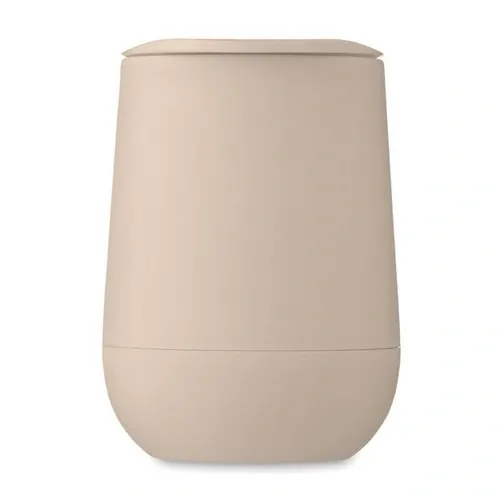 Vaso doble pared con cierre deslizante para beber ref MO2444 - Beig 1