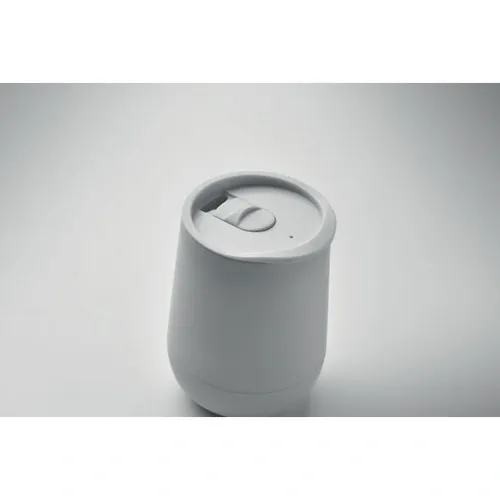 Vaso doble pared con cierre deslizante para beber ref MO2444 - Blanco 6