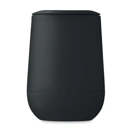 Vaso doble pared con cierre deslizante para beber ref MO2444 - Negro 1