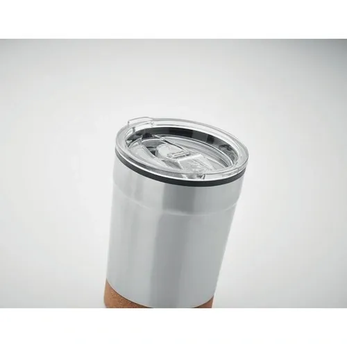 Vaso de acero inoxidable con doble pared y orificio deslizante ref MO2187 - Item Detail Picture Blanco