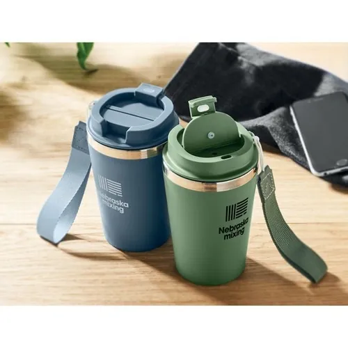 Vaso de acero inoxidable reciclado anti fugas 350 ml ref MO2317 - 6 Verde Oscuro