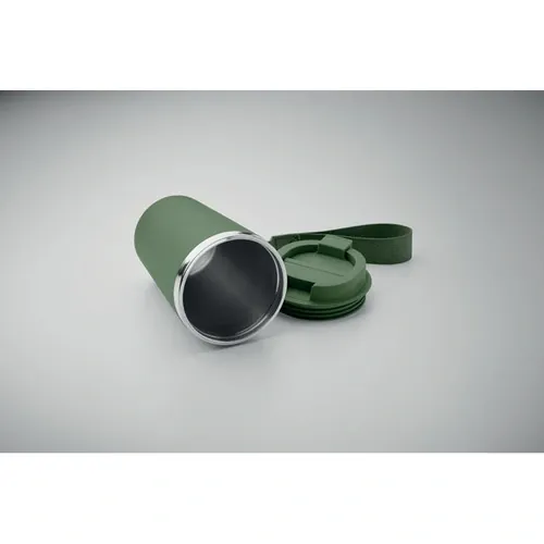 Vaso de acero inoxidable reciclado anti fugas 350 ml ref MO2317 - 7 Verde Oscuro
