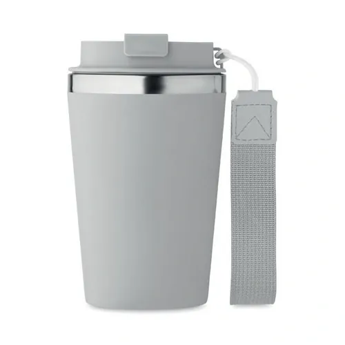 Vaso de acero inoxidable reciclado anti fugas 350 ml ref MO2317 - Side Gris