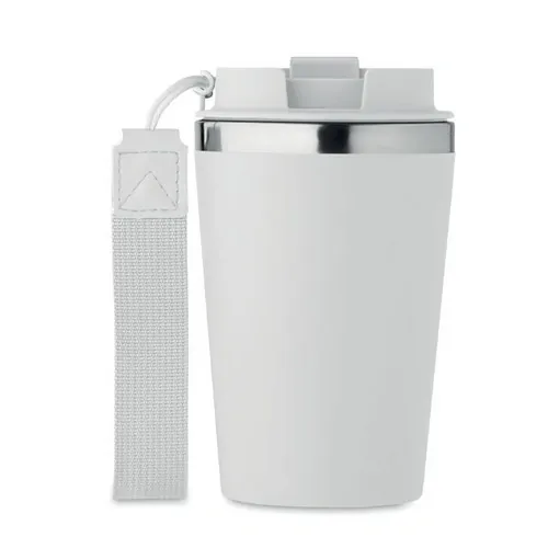 Vaso de acero inoxidable reciclado anti fugas 350 ml ref MO2317 - Top Blanco