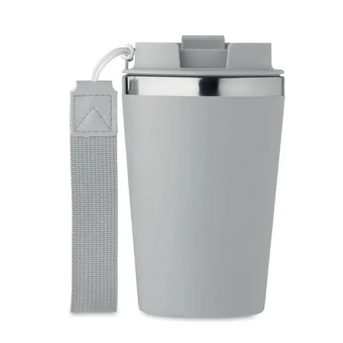 Vaso de acero inoxidable reciclado anti fugas 350 ml ref MO2317 - Top Gris