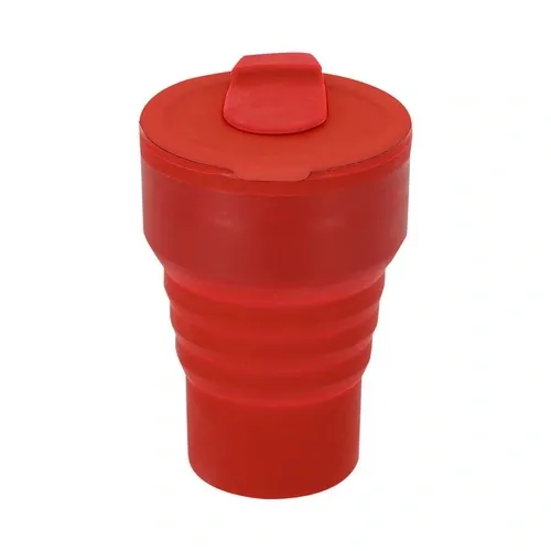 Vaso plegable Roric personalizable para fácil almacenamiento ref 22405 - Rojo