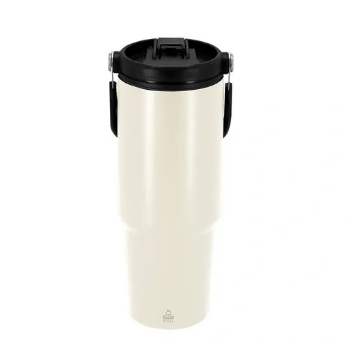 Vaso Térmico 900 ml Acero Inoxidable Reciclado ref 21986 - Blanco