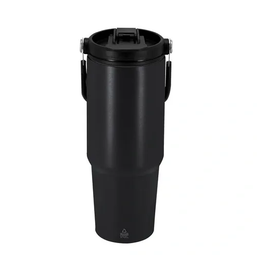 Vaso Térmico 900 ml Acero Inoxidable Reciclado ref 21986 - Negro