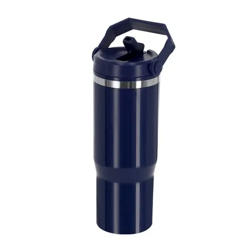 Vaso térmico Bastien 900 ml con tapa hermética y asa ref 22361 - Marino