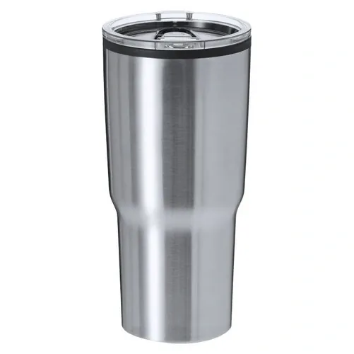 Vaso térmico de acero inox con dosificador fácil ref NA35 - Plata