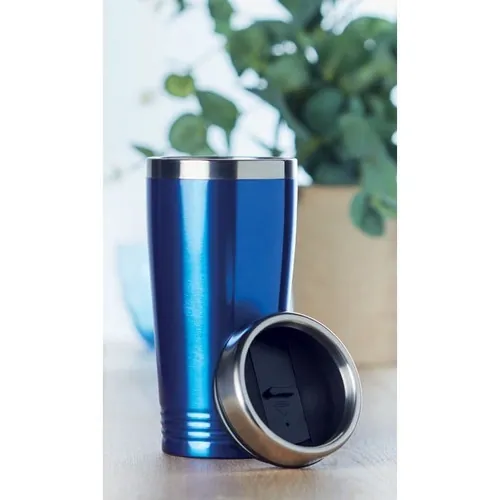 Vaso de viaje acero inoxidable doble capa 400 ml ref MO9618 - Item Ambiant Picture Azul Royal