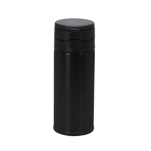 Vaso térmico Felisse personalizable con doble pared y tapa ref 22363 - Negro