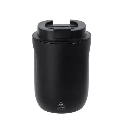 Vaso térmico Funcol 250 ml personalizable y ecológico ref 22401 - Negro
