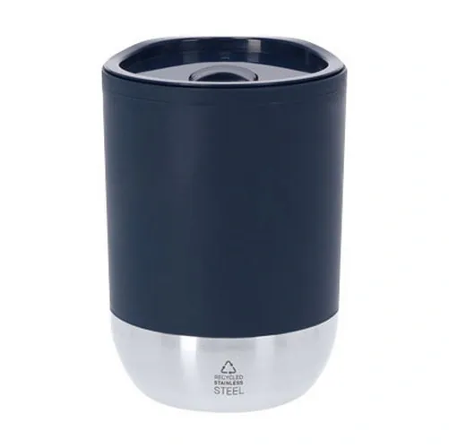 Vaso térmico reciclado con tapa dosificadora fácil ref WA19 - Azul Marino