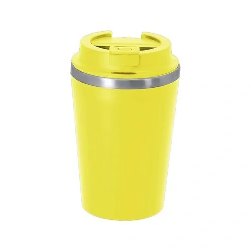 Vaso térmico Relanor personalizable con tapa hermética ref 22175 - Amarillo