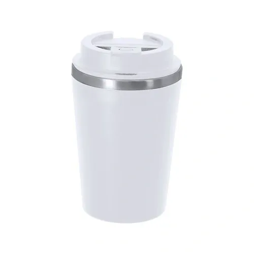 Vaso térmico Relanor personalizable con tapa hermética ref 22175 - Blanco