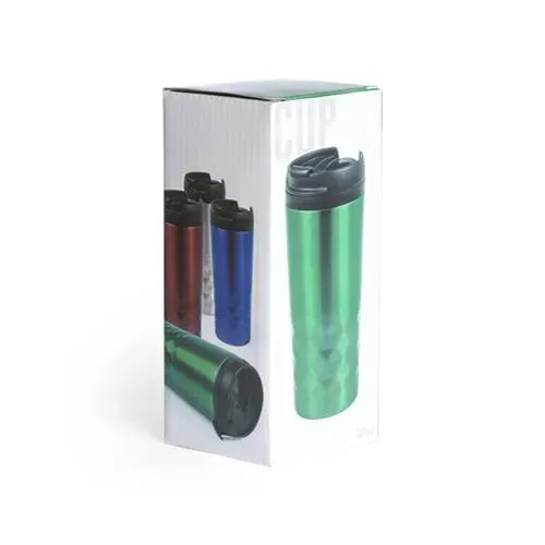 Vaso de acero inox 310ml con tapa dosificadora ref 5806 - 01