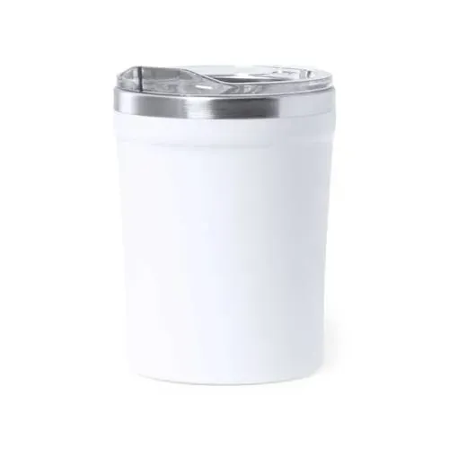 Vaso térmico con dosificador libre de BPA ref 1797 - Blanco