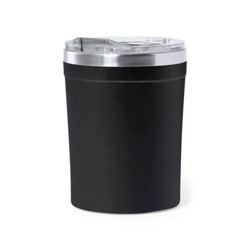 Vaso térmico con dosificador libre de BPA ref 1797 - Negro