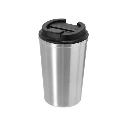 Vaso térmico de acero inox con dosificador en tapa ref 1796 - Plateado
